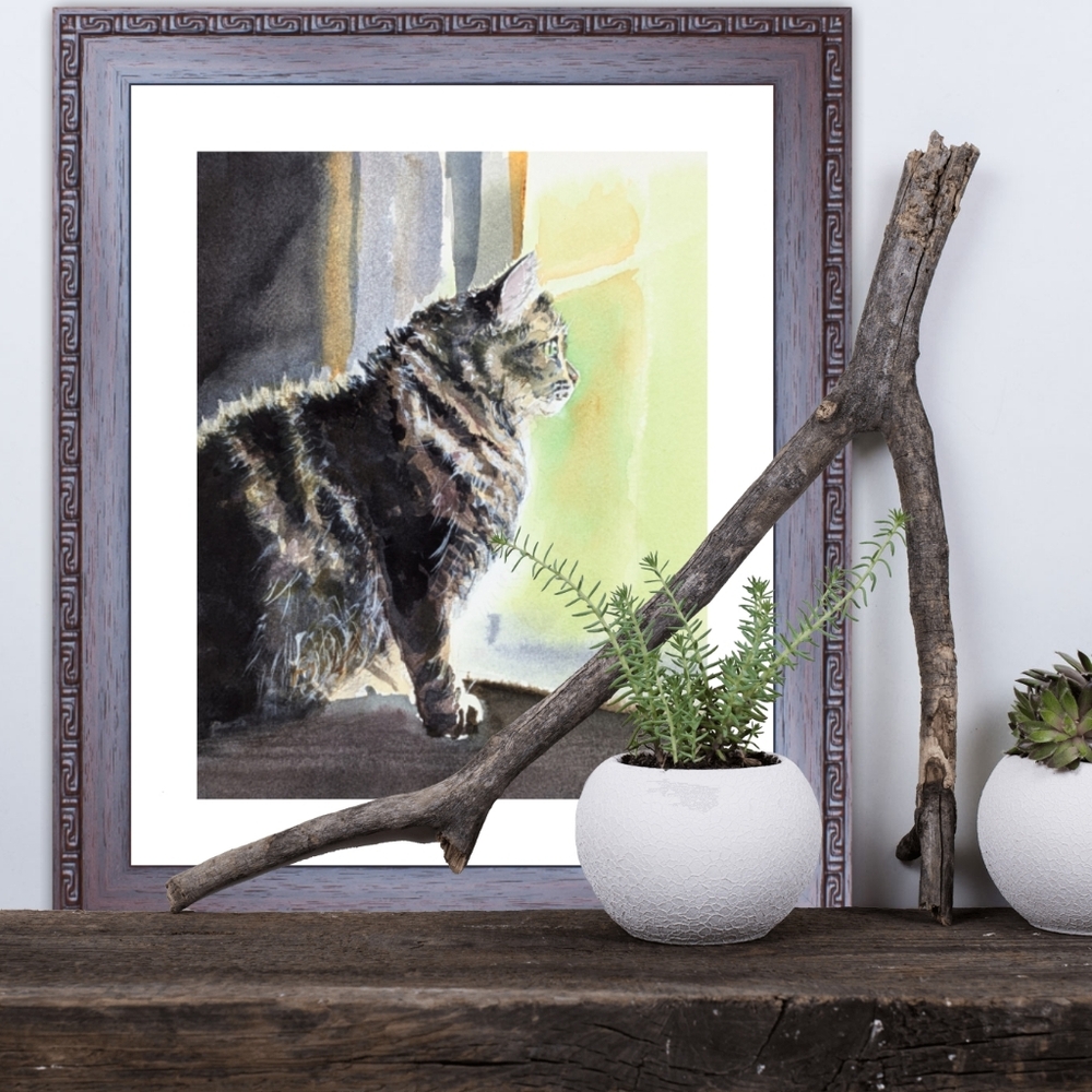Feline Art Print - Ode To Chester